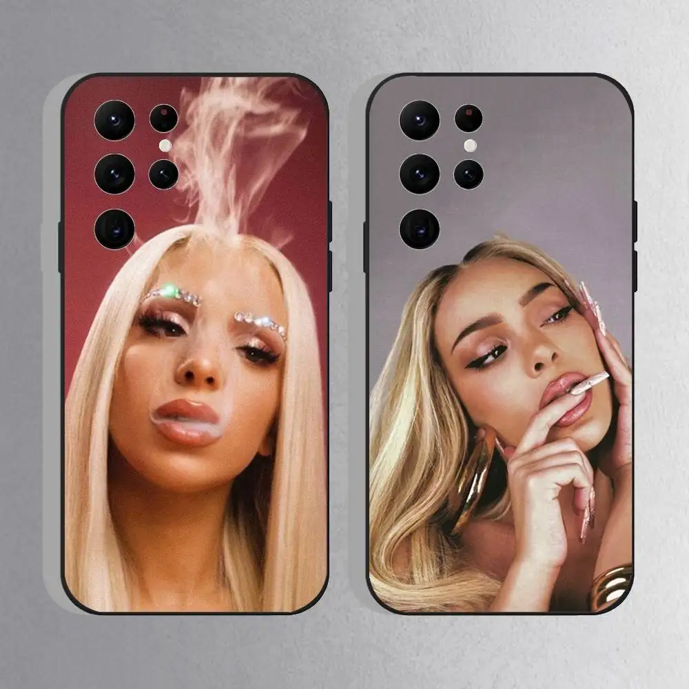 

B-Bad Gyal Singer Phone Case For Samsung S25,S24 Ultra,S20,S30 plus,S22 Plus,S23,Ultra 5G Silicone Black Shell