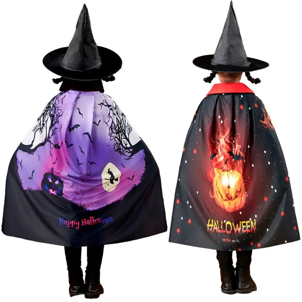 Party Dekoration Kapuzenumhang Halloween Umhang Fantasy Neuheit Cosplay Kostüm Set Mystischer Zauberer Umhang Jungen Mädchen