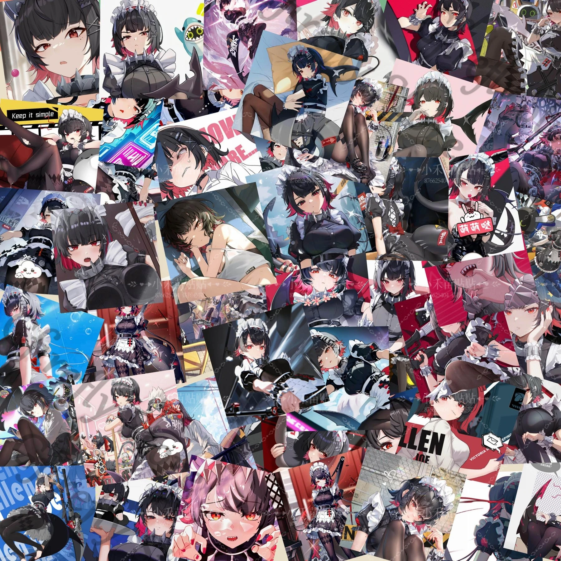 

Zenless Zone Zero Tags Picture Ellen Joe Decals Q Version Card 50 Sheets High Definition Paster Anime Notebook Decorate Ambitus