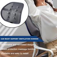 Mesh Car Seat Back Support Breathable Seat Brace Support Car Pillow Auto Pad Cushion Chair Pad With Massage Chair Ventilate Cool