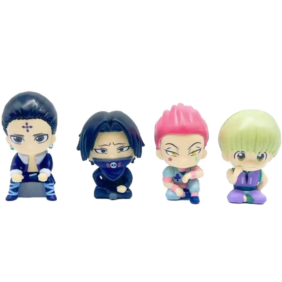 Hunter X Hunter édition expérimentale Chibi Statues Killua Hisoka Illumi boîte aveugle à collectionner Mini ensemble de figurines Anime bureau cadeau