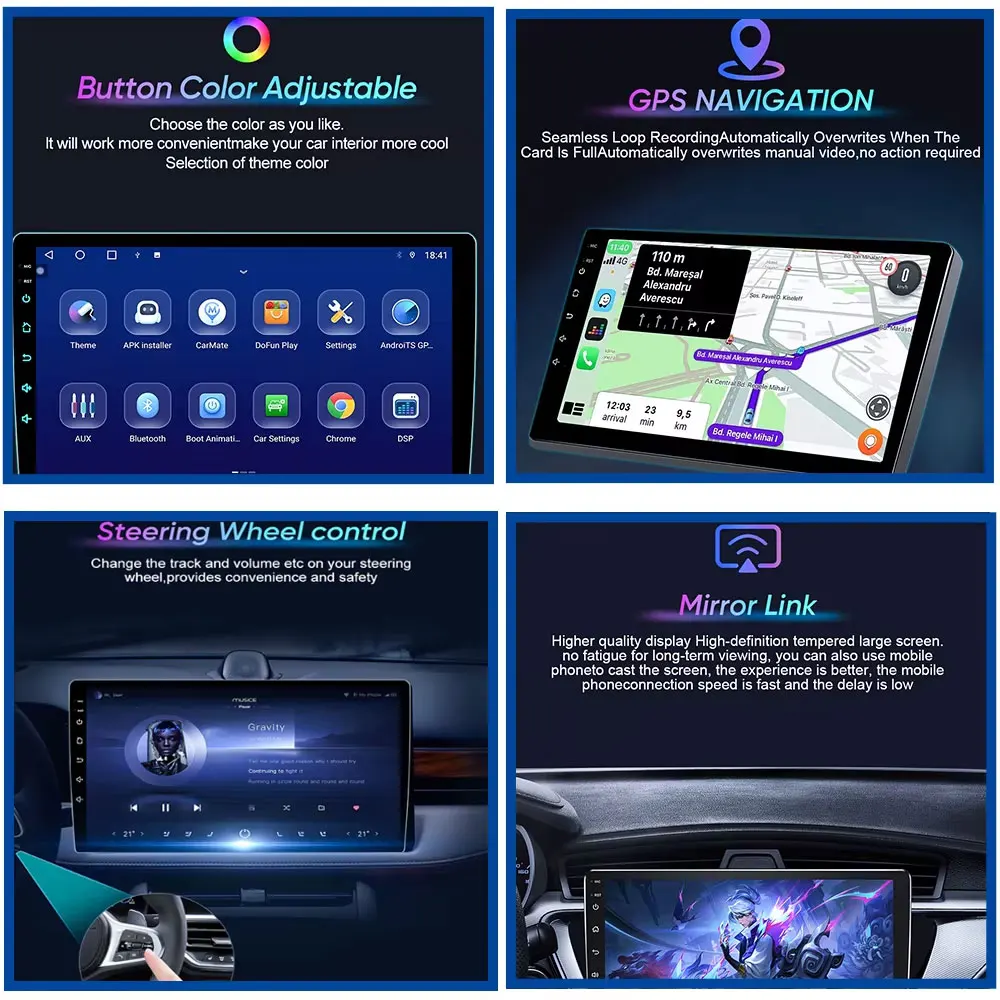 Car Radio Carplay For Renault Master 2003-2011 Navigation GPS Android Auto Multimedia Player Stereo Screen No 2din Head 5G WiFi