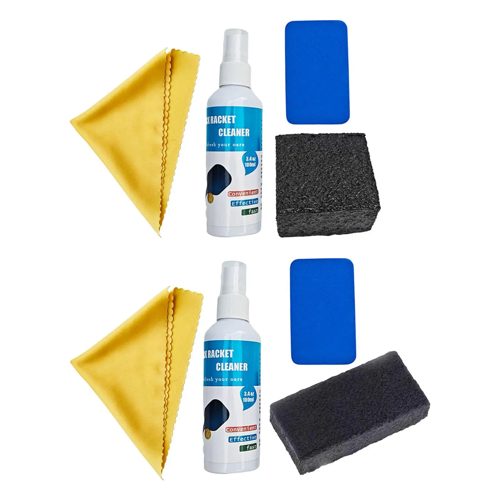 100ml Carbon Fiber Pickleball Paddle Cleaning Spray with Eraser, Sponge &