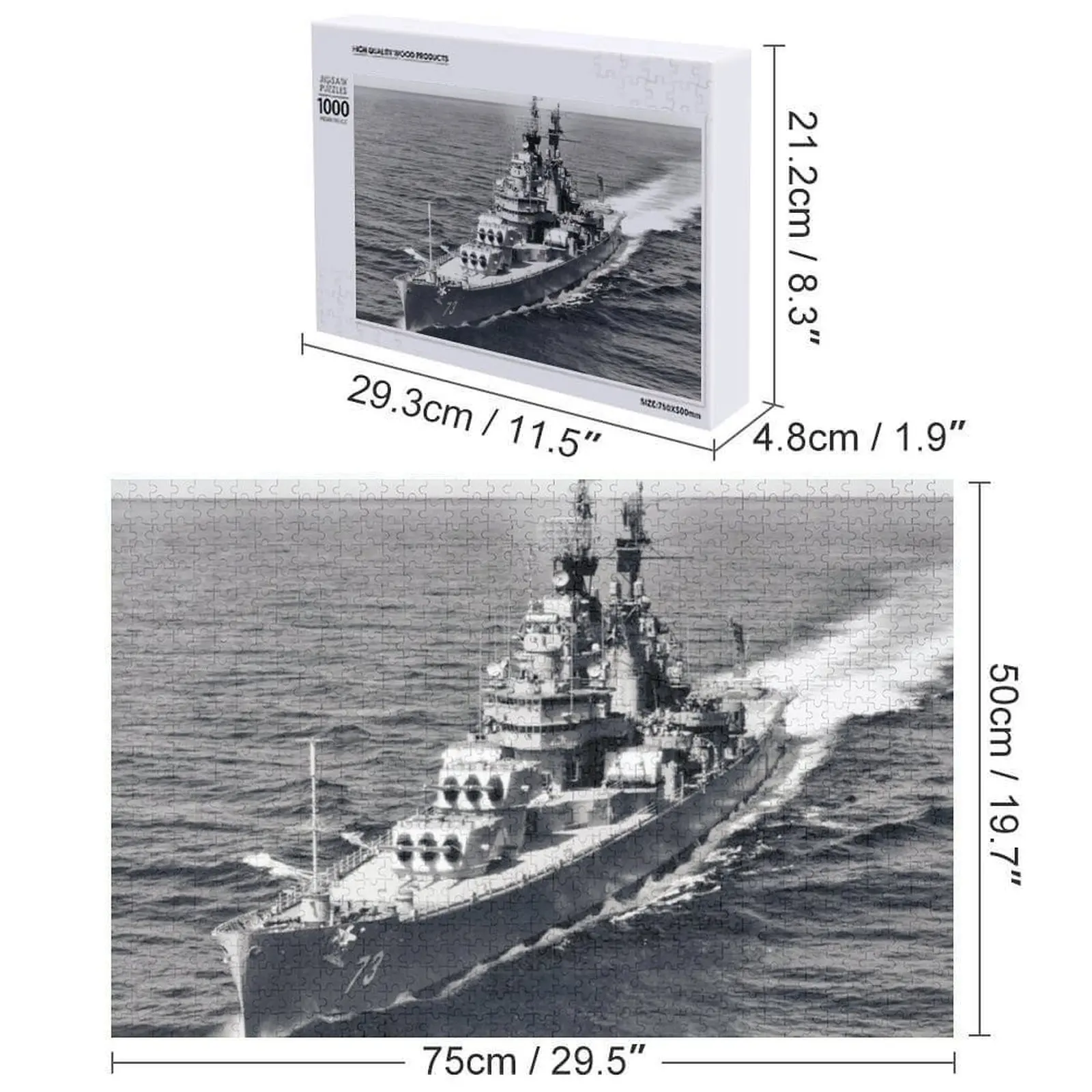 USS SAINT PAUL (CA-73) SHIP'S STORE Puzzle Puzzle personalizzato Opera d'arte Puzzle