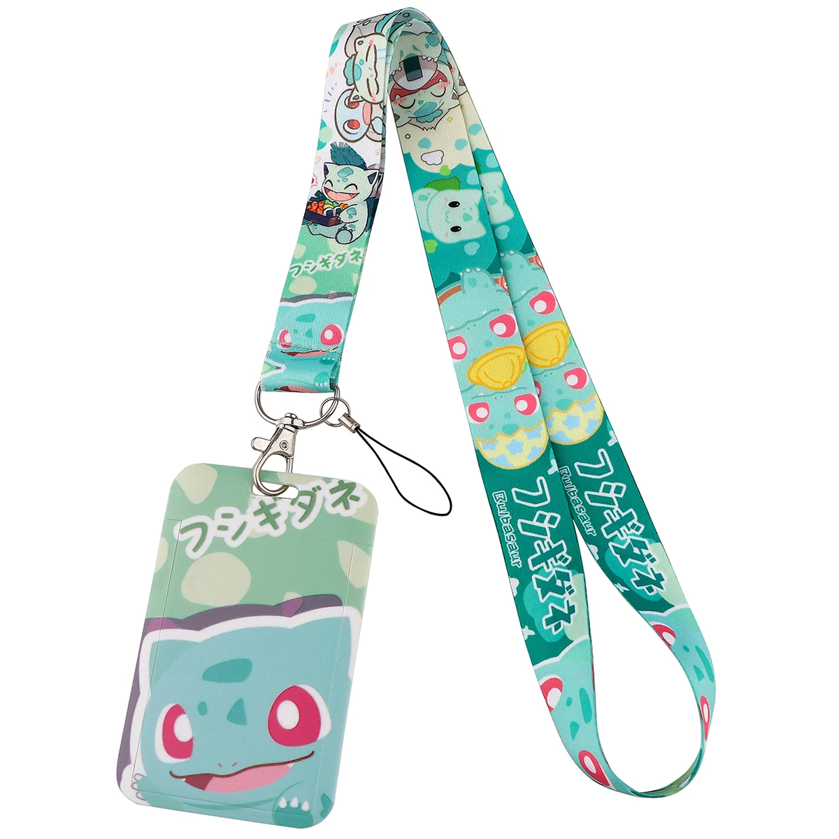 Cartoon Print Webbing Lanyard Keychain Classic Story Ribbon Hang Rope Keyring Mobile Phone Charm Cute Neck Straps Key Rings