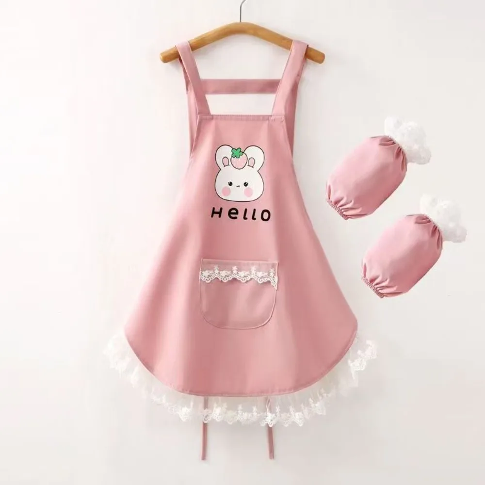 

8-14 Years Old Kid's Waterproof Painting Clothes Baking Dishes Kindergarten Apron Sleeveless Strap Art Painting Girl Smock