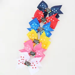 6pcs/pack Girl School Hair Bow Clips Kids Back To School Hair Clip Hair Pin School Hair Accessories Headwear Hairbows for Girls