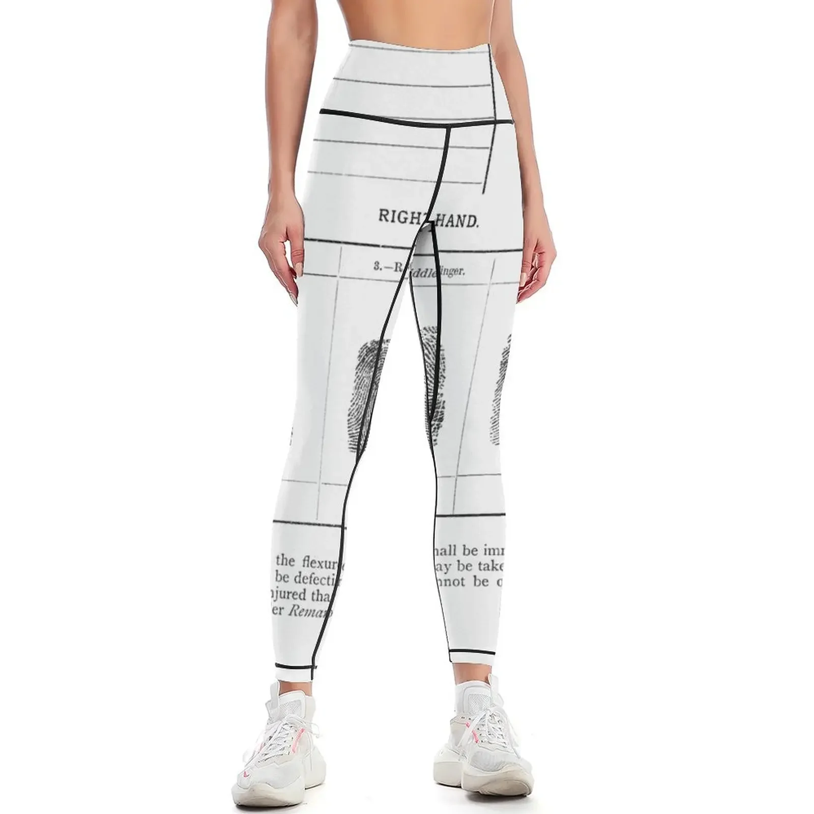 

Fingerprints, historical image (C011/0617) Leggings push up tights for Women's sportswear workout clothes for Womens Leggings