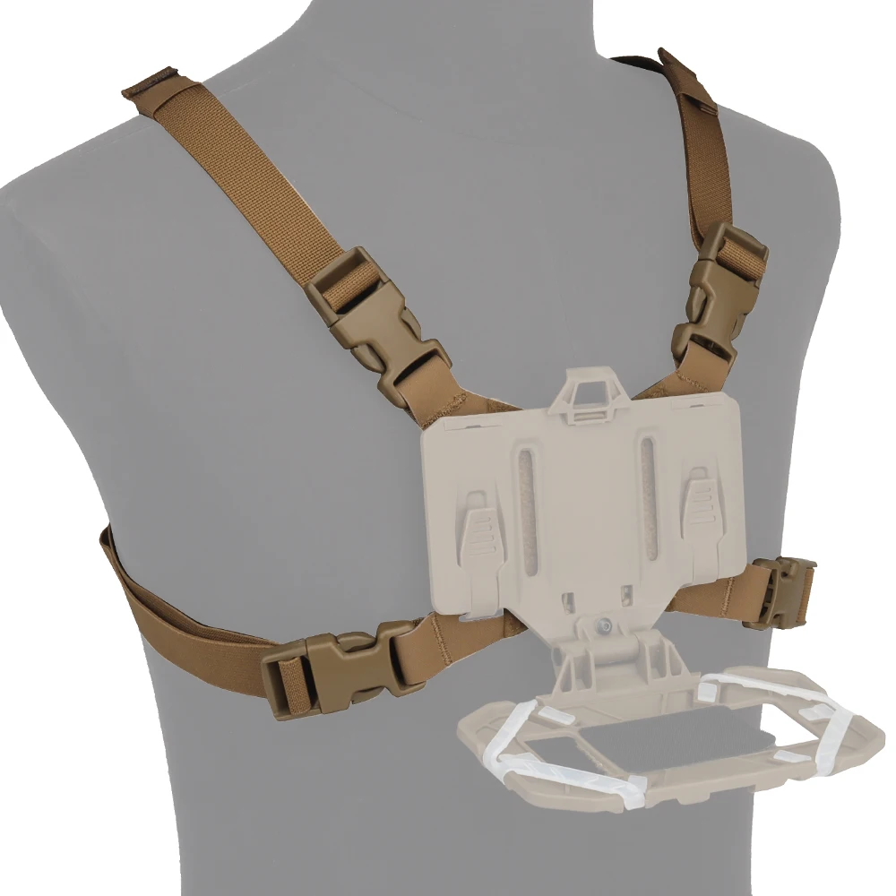 500D Nylon Tactical Vest Chest Rig Military Mobile Phone Navigation Bracket Fixing Strap Airsoft Hunting MOLLE Duty Vest