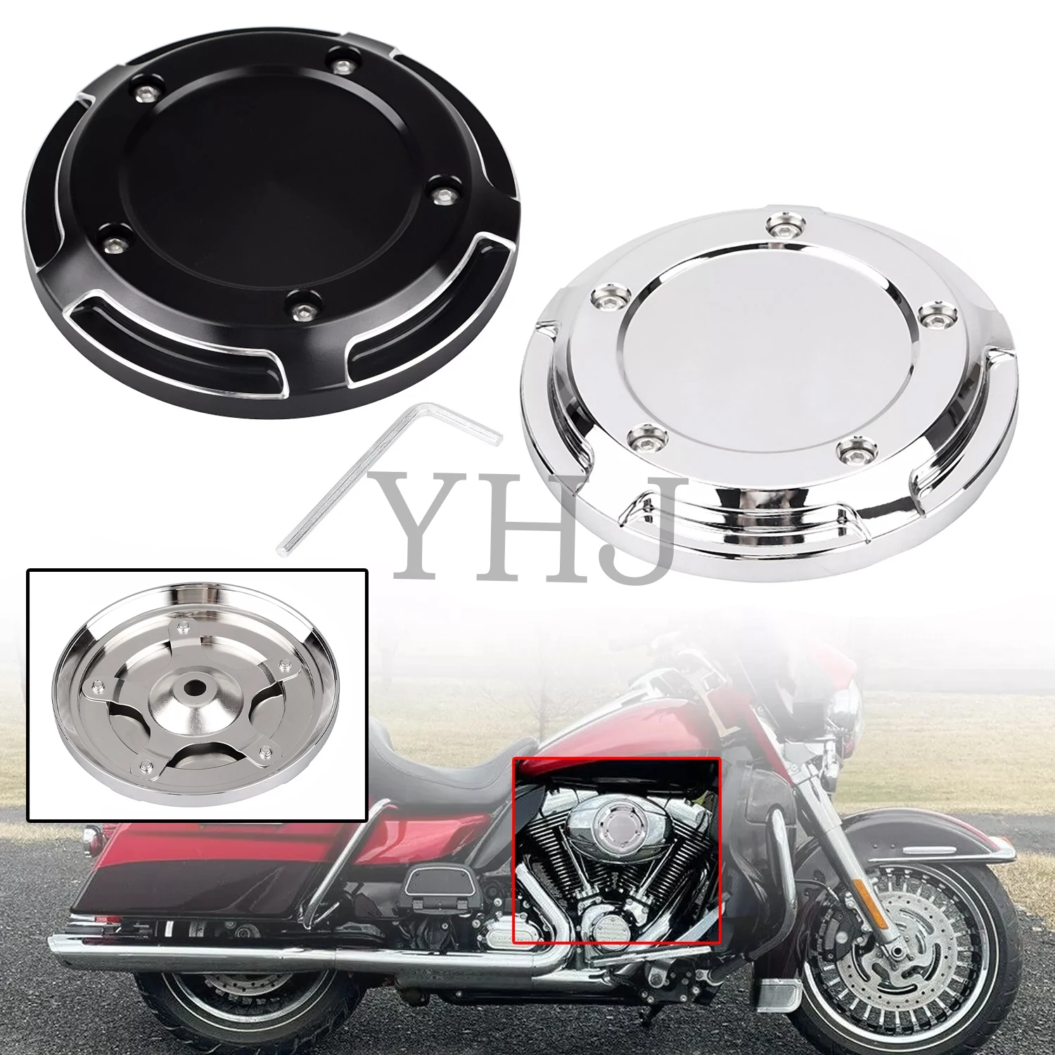 

For Harley Motorcycle Electra Street Road Glide King Dyna Low Rider FXDL Softail Standard FXST Fat boy Air Cleaner Insert Cover