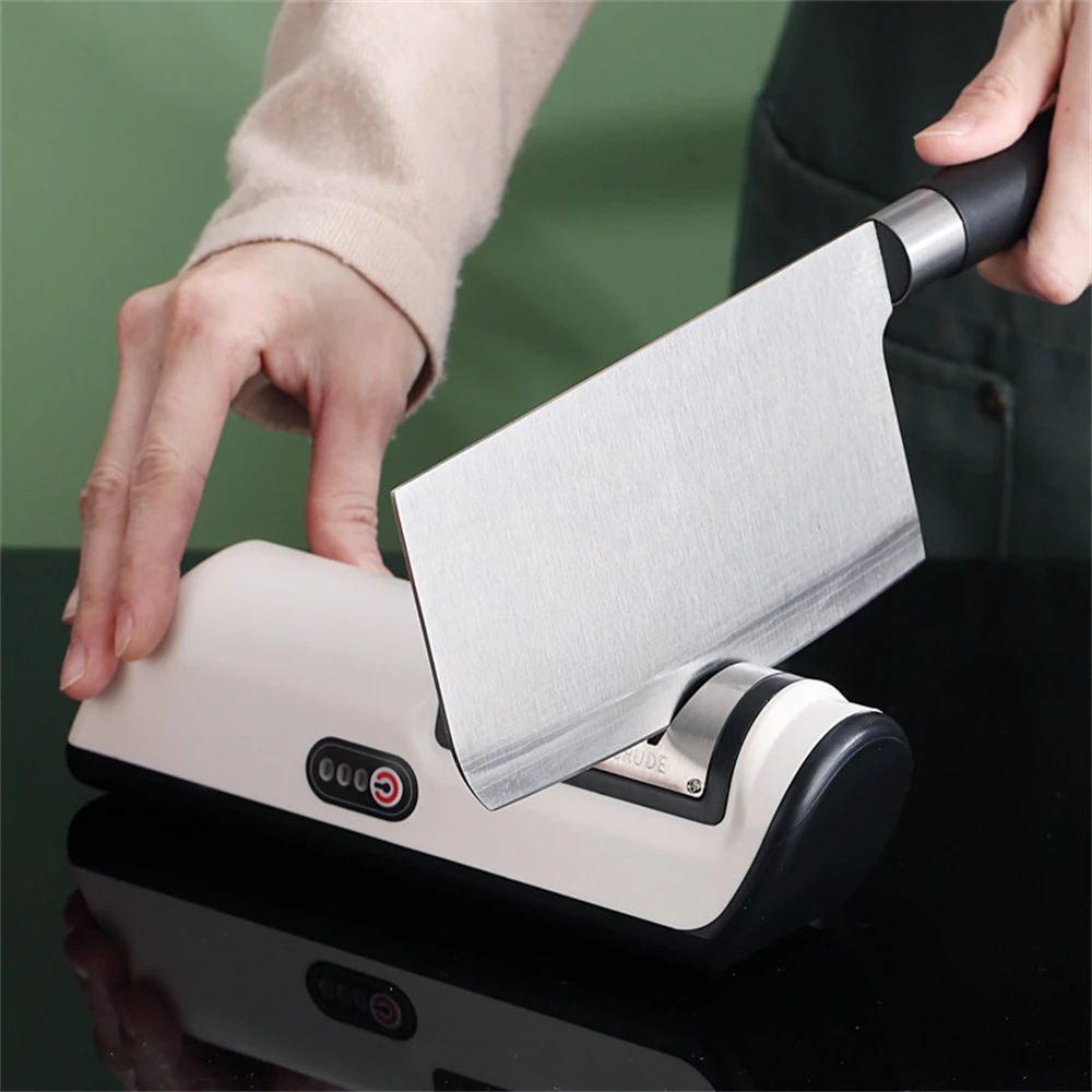 Multifunctional Electric Knife Sharpene Fully Automatic Knife Sharpener for Home Kitchen Sharpening Tools With Non-slip Kitchen