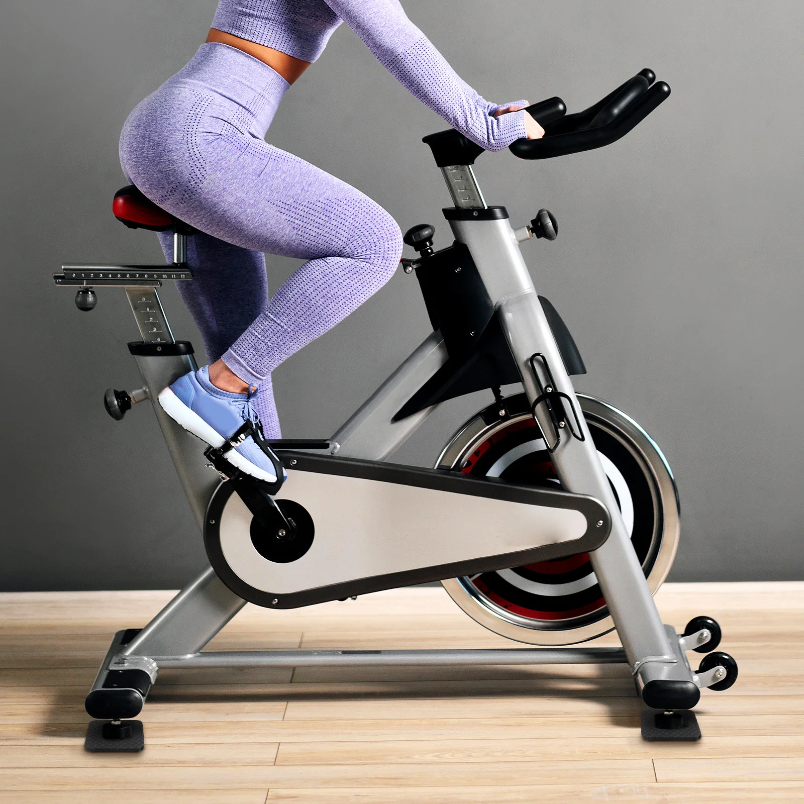 4 Buah Alas Treadmill Anti Selip Anti Getaran Pelindung Lantai Peralatan Olahraga untuk Karpet Kayu Keras Alas Gym