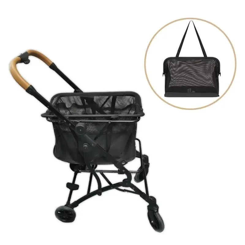 for Wholesale custom large capacity single hand folding shopping basket multi-purpose product cart