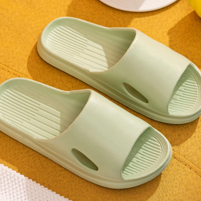 2024 new home slippers for women in summer couple's bathroom anti slip candy color simple cool slippers for men