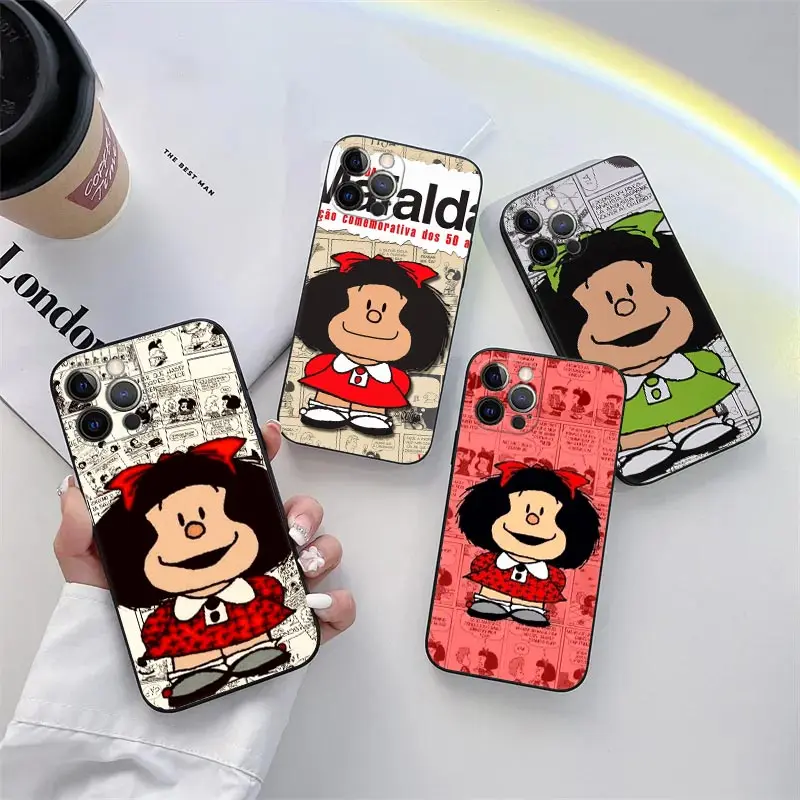 Funda de teléfono con dibujos de Mafalda para Honor 600 Lite 400 Pro X9D X8D X7D X6D X9B X8B X7B X9C X9A X5C Y7 Y9 2019 Magic 5 6 7 Lite