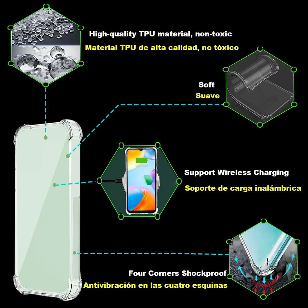 Casing lunak transparan tahan guncangan untuk Huawei Pura 70 Ultra P60 P50 P40 P30 P20 Pro Lite penutup TPU cangkang silikon bening ultra-tipis