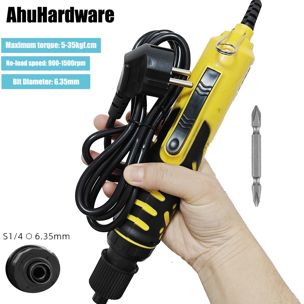 

AhuHardware 220 В переменного тока полуавтоматические отвертки ручная дрель инструменты маленькая прямая ручка промышленная электрическая отвертка