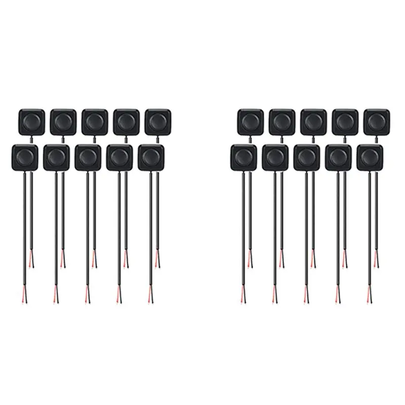 ABVG-20Pcs 12V/24V Mini Momentary Push Button ON/Off Switch, Surface Mount, Easy Installation For Electronic Experiment