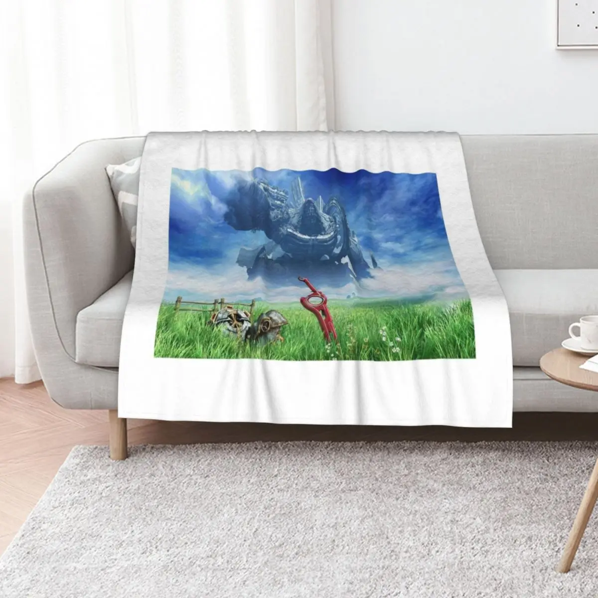 xenoblade-chronicle T-shirt Throw Blanket Soft Plaid Fashion Sofas Blankets For Baby Designers Moving Sofa Quilt Blankets