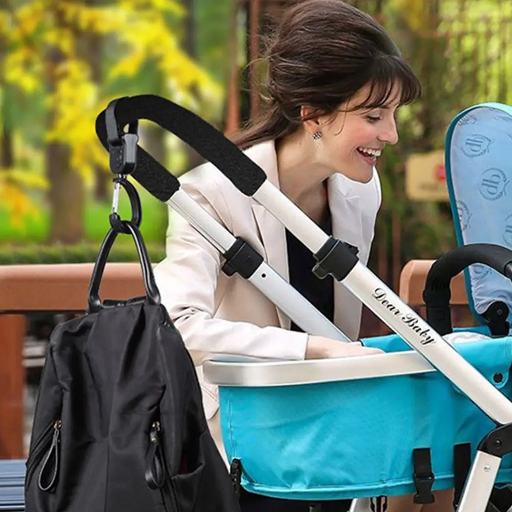 

Stroller Accessories Carriage Bag Hooks Rotate 360 Degree Pram Hooks Bag Hanger Baby Bag Stroller Hooks Baby Hanger Hooking Up