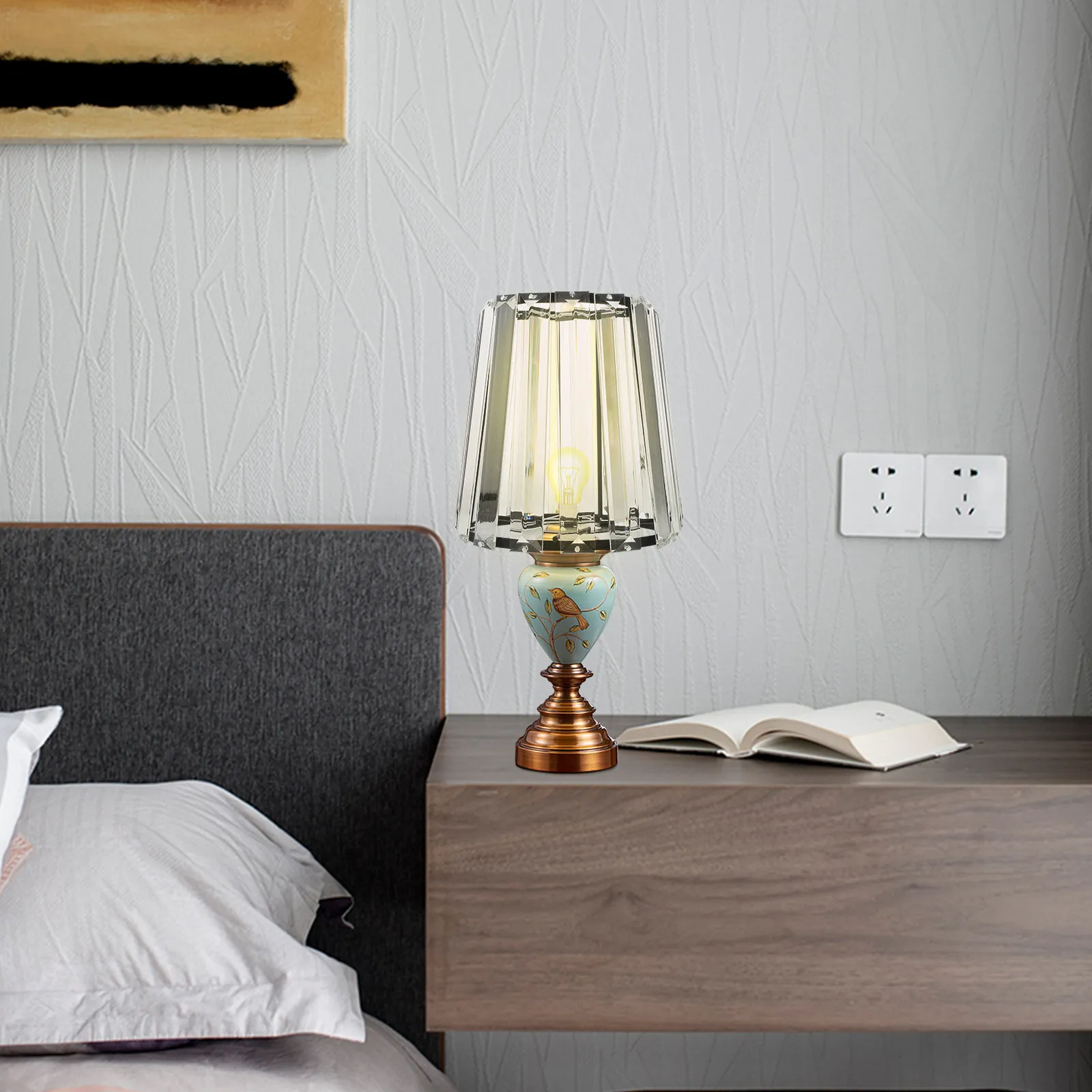 

Стеклянный плафон для подвесных, потолочных и настенных светильников, декоративный хрустальный абажур, современный ретро-стиль, для фермерского освещения