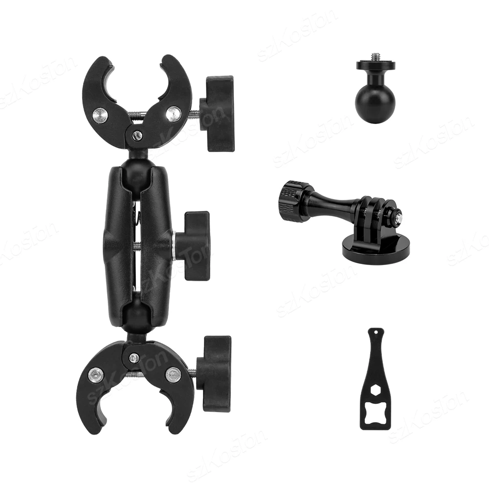 SZKOSTON Für Insta360 X3 X4 Motorrad Fahrrad Panorama Selfie Stick Einbeinstativ Halterung Lenker Halterung Für GoPro 13 12 11 10 DJI Zubehör 4