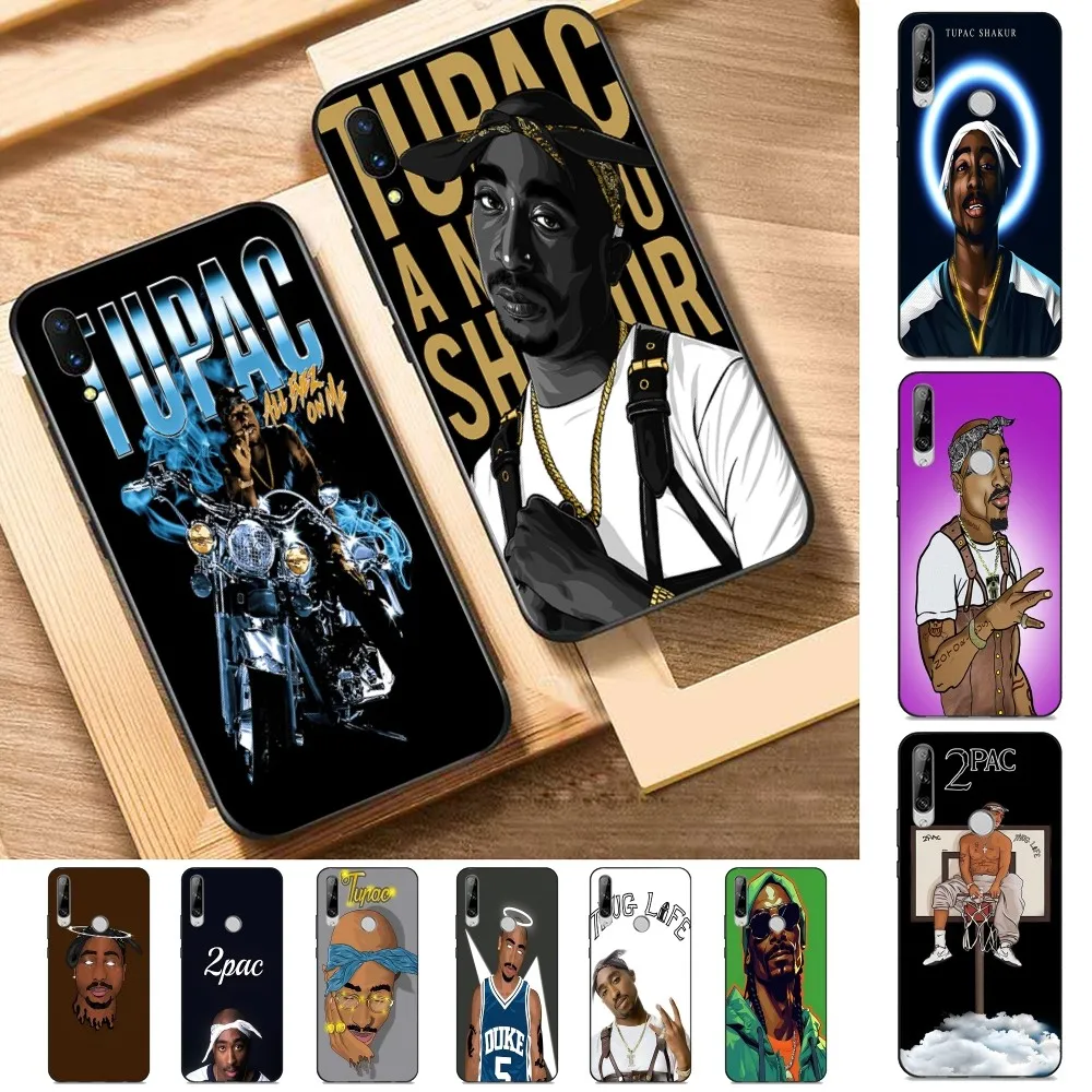 Hip Hop Singer T-Tupac Retro Phone Case For Huawei Y9 6 7 5 Prime Enjoy 7s 7 8 Plus 7a 9e 9plus 8E Lite Psmart Shell