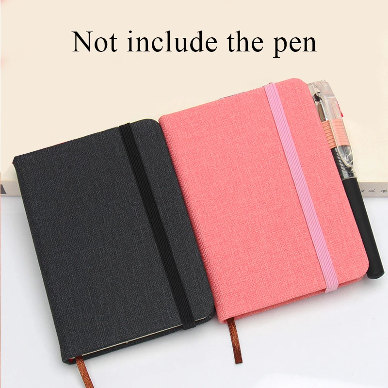 A7 Notebook Mini portabel buku catatan saku warna Solid Agenda Mingguan Harian buku catatan alat tulis kantor perlengkapan sekolah