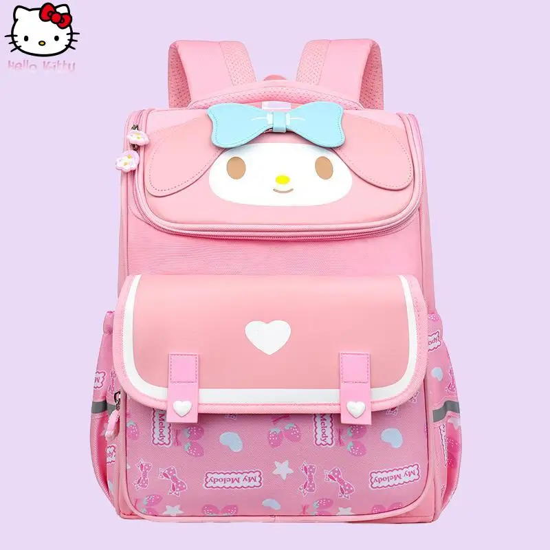 

Kawaii Girls School Bag Cinnamoroll Kuromi Sanrio Anime Large Capacity Backpack Cartoon Student Fashion Shoulder Bag Kids Gift