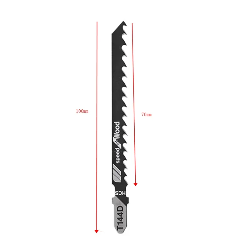 Imagem -05 - Hcs Jigsaw Blades para Placa de Madeira de Alta Velocidade Corte Plástico 100 mm Reciprocating Viu Lâminas para Preto & Decker 10 Peças T144d T244d