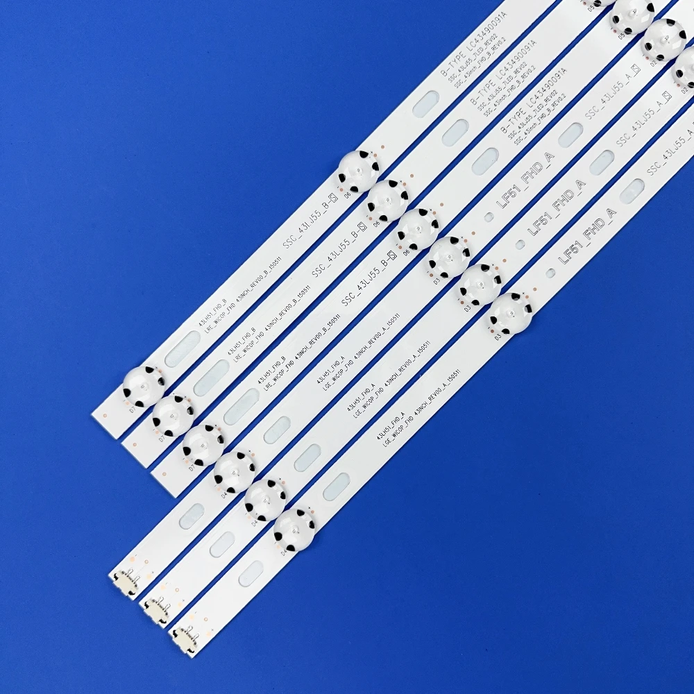 Faixa de retroiluminação LED 7 lâmpadas para Innotek 17Y 43 polegadas-Tipo A 430ML 43UJ6300 43UJ6307 43UJ634V 43LJ594V SSC_43LJ61_FHD 43UJ630V