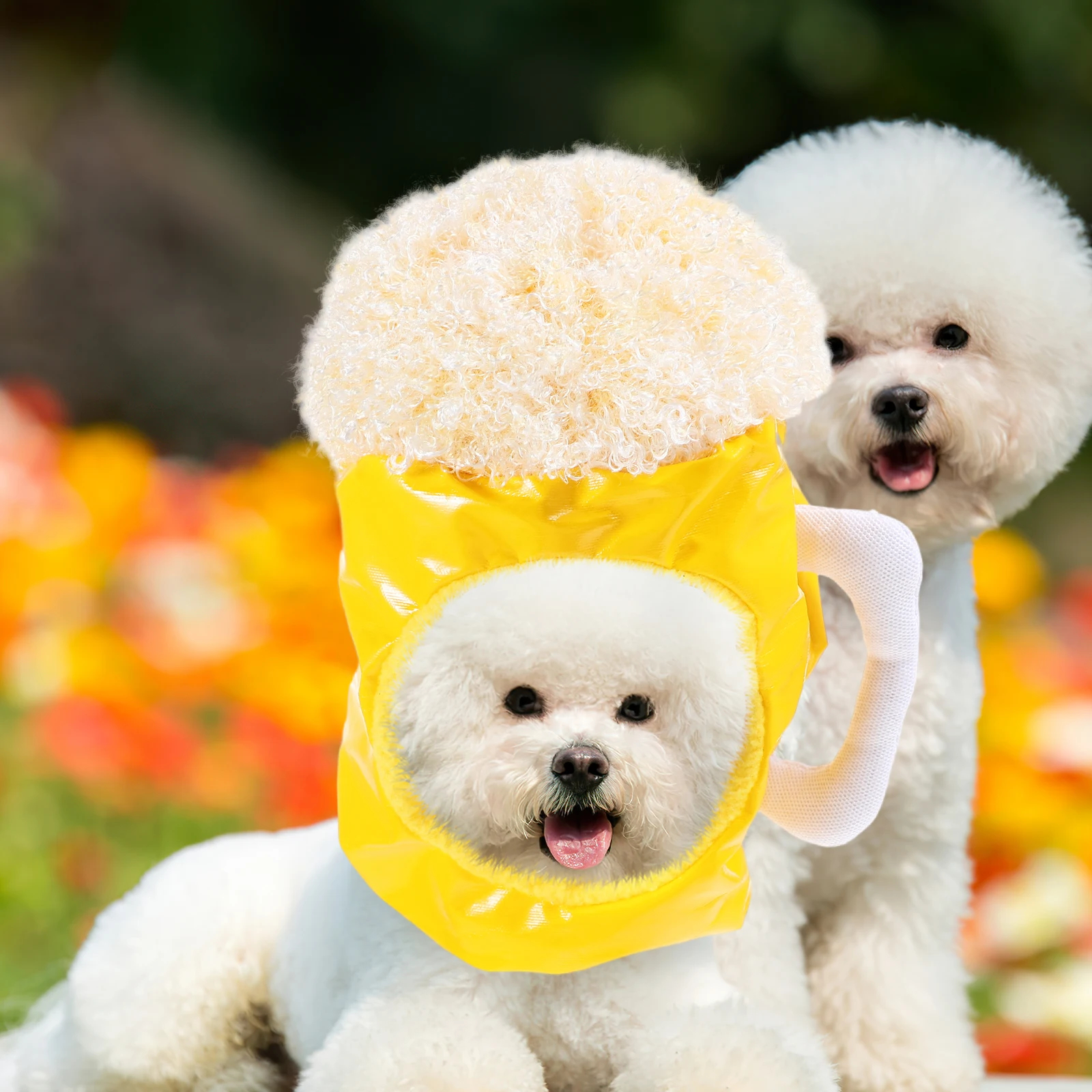 

Pet Beer Hat Adorable Bright Color Warm Pet Cap Funny Costume Dog Cat Headwear Party Accessories Cartoon Design