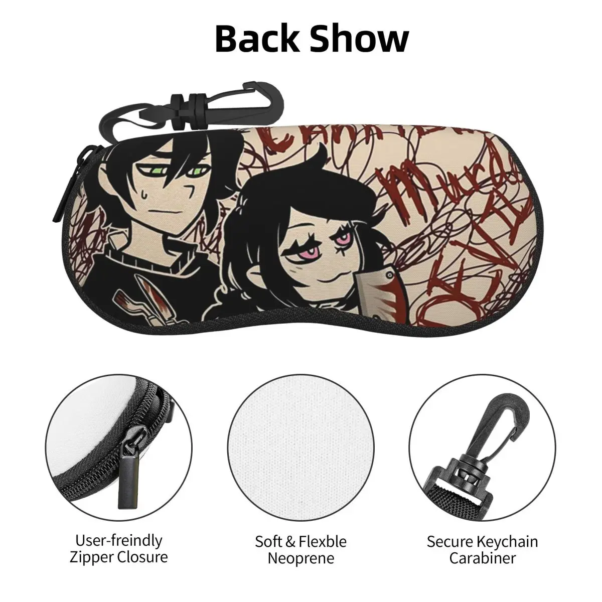 애슐리와 앤드류 앤디와 레일리의 관 모양 안경 케이스 보호대 선글라스 박스 여성 남성용 소프트 안경 가방 파우치