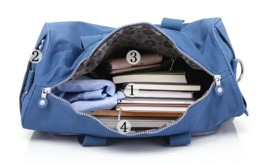 Sac à main en Nylon pour femmes, sac de sport de grande capacité, sac à main de voyage léger, fourre-tout pour court voyage, sac à bagages, sacs à main de transport