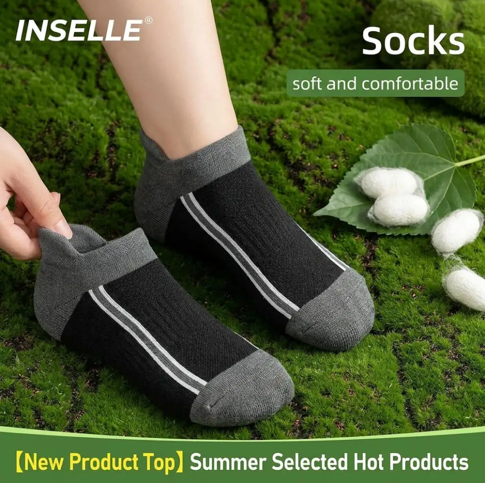 30 pairs Men's Casual Sports Socks, Striped Design Anti-Odor Breathable Ankle Socks for Everyday