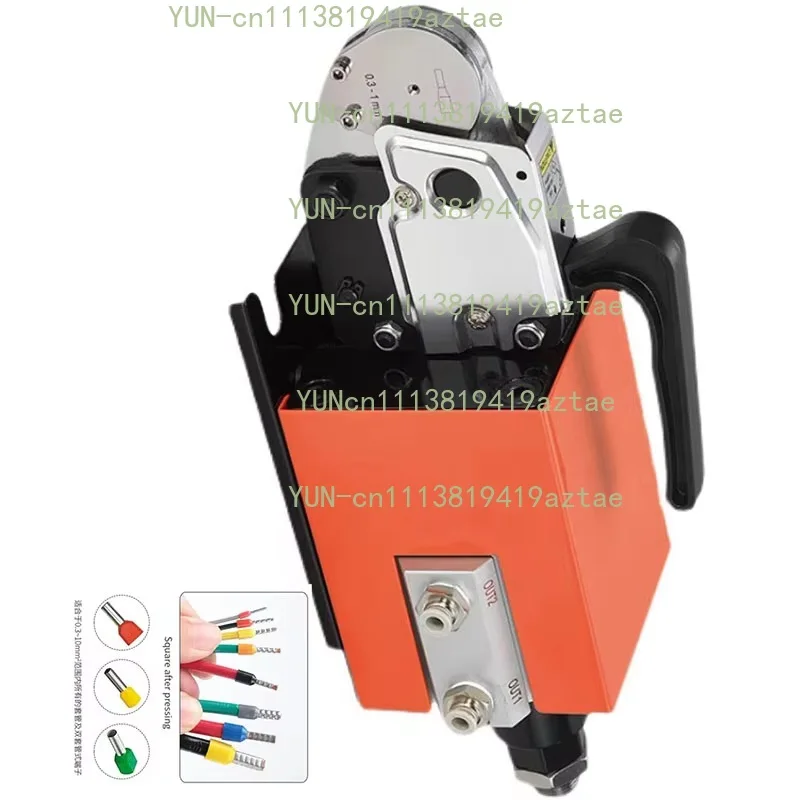 Pneumatic Tubular Terminal Crimping Tool AM6-4 Double Type Cold-Pressed Wiring Pliers for Electrical Wiring 0.3-10mm Range