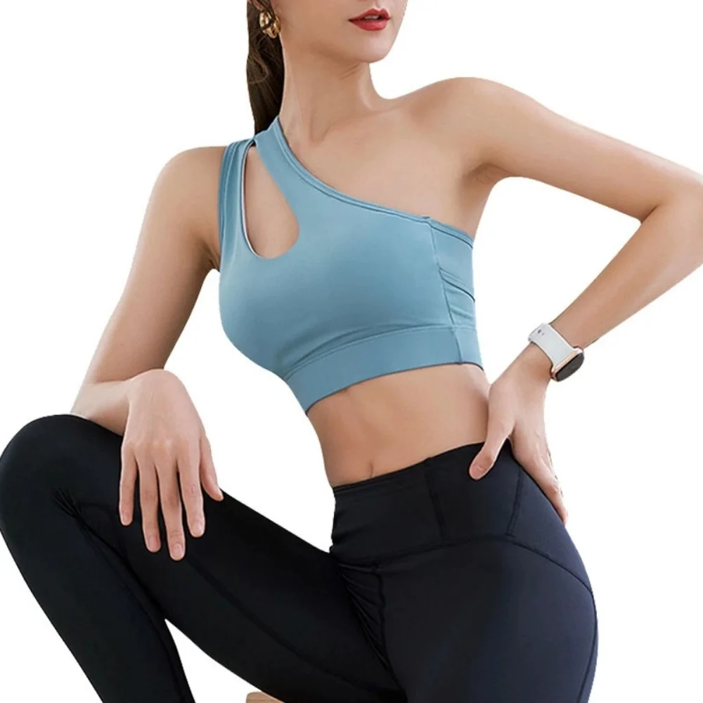 Dynamic  Yoga Top Bra Medium Support Padded Gym Crop Top Stretchy Fitness Sports Topck Sports Underwear Tank Top