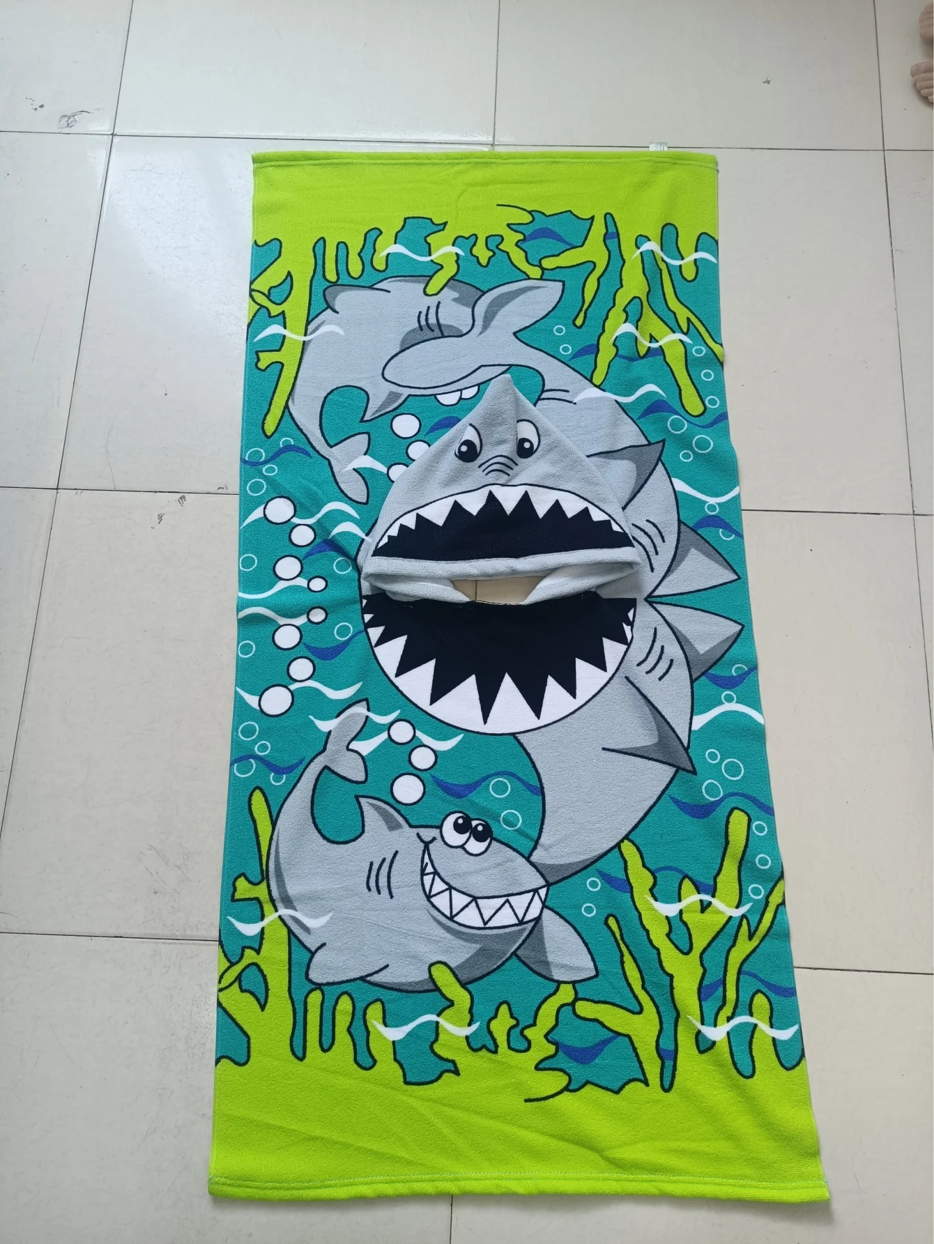 Kids Boys 1-5 Years Old Bathrobe Newborn Towel for Kids Shark Dress Up Kids Poncho Cape Kids Beach Towel Poncho Hooded Baby