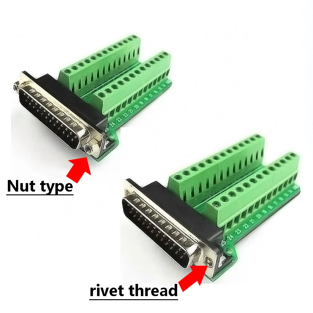 

Terminal board DB25-G2,Non soldering adapter board,Serial port to terminal,Optional Nut type And rivet thread,10 PCS