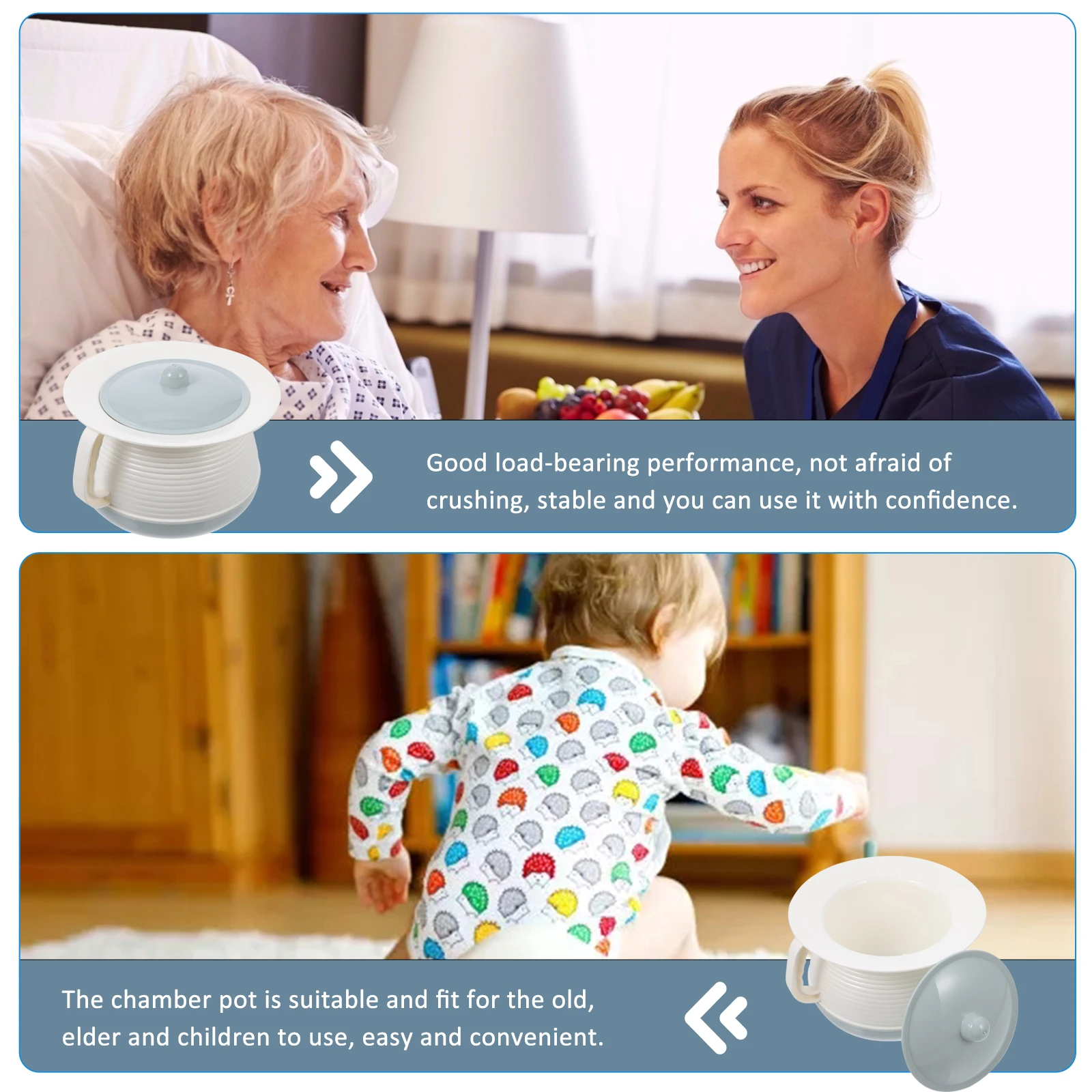 

Thickened Sputum Urinal Portable Plastic Chamber Pot For Elderly Kids Home Use Hand Carry Piss Bucket Lid Handle Urinal Bucket