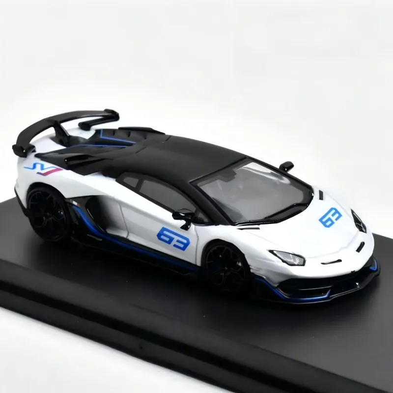 E Model 1:64  Lamborghini  Aventador SVJ LP770-4  Alloy Die Casting Car Model Collection Model Boy Gift Christmas Gift