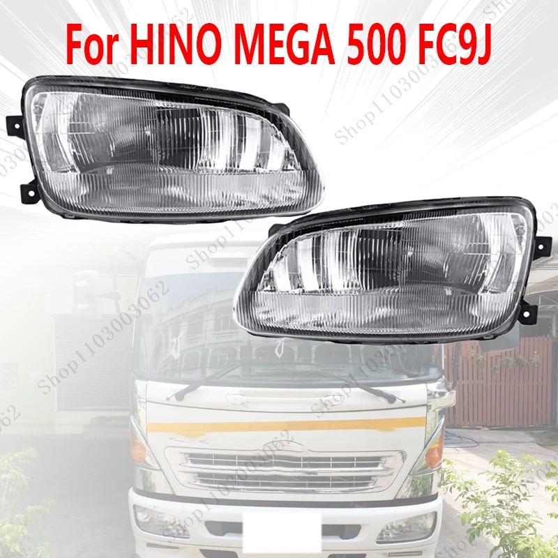 

Headlights For HINO MEGA 500 FC9J Car Left Rudder Exterior Running Light Assembly Fluorescent Turn Signal Fog Light