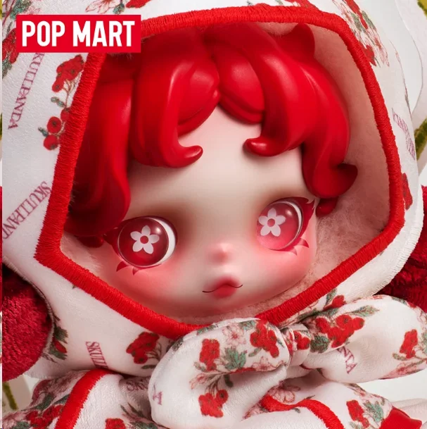 

Pop Mart Skullpanda amid Flowers Series Retro Pendant Earphone Case Trendy Blind Box Toy Petals in Four Acts Collectible