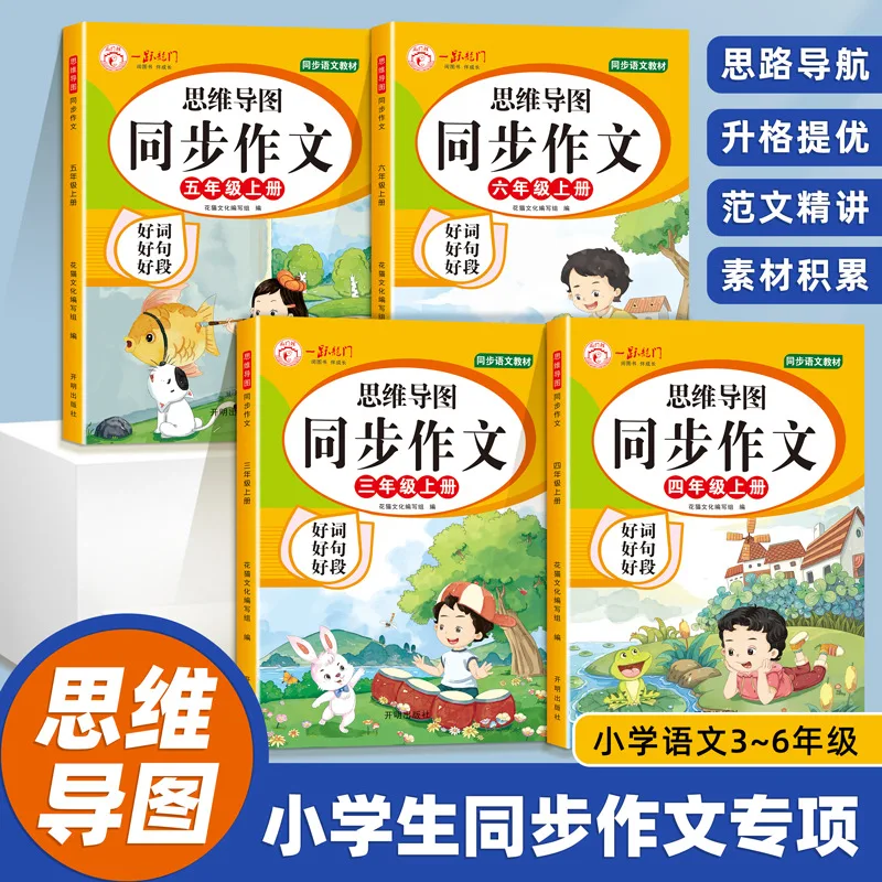 

Elementary School Students' Mind Map, Synchronized Writing Skills Training, Full Score Sample Material Accumulation