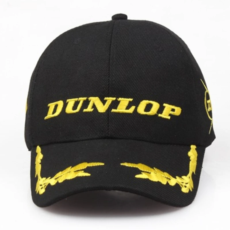 Nowe mody Hip Hop mężczyźni dla Dunlop czapki baseballowe kobiety dorywczo Snapbacks fala kapelusz haft Outdoor Sports Golf ucha kwiat Logo