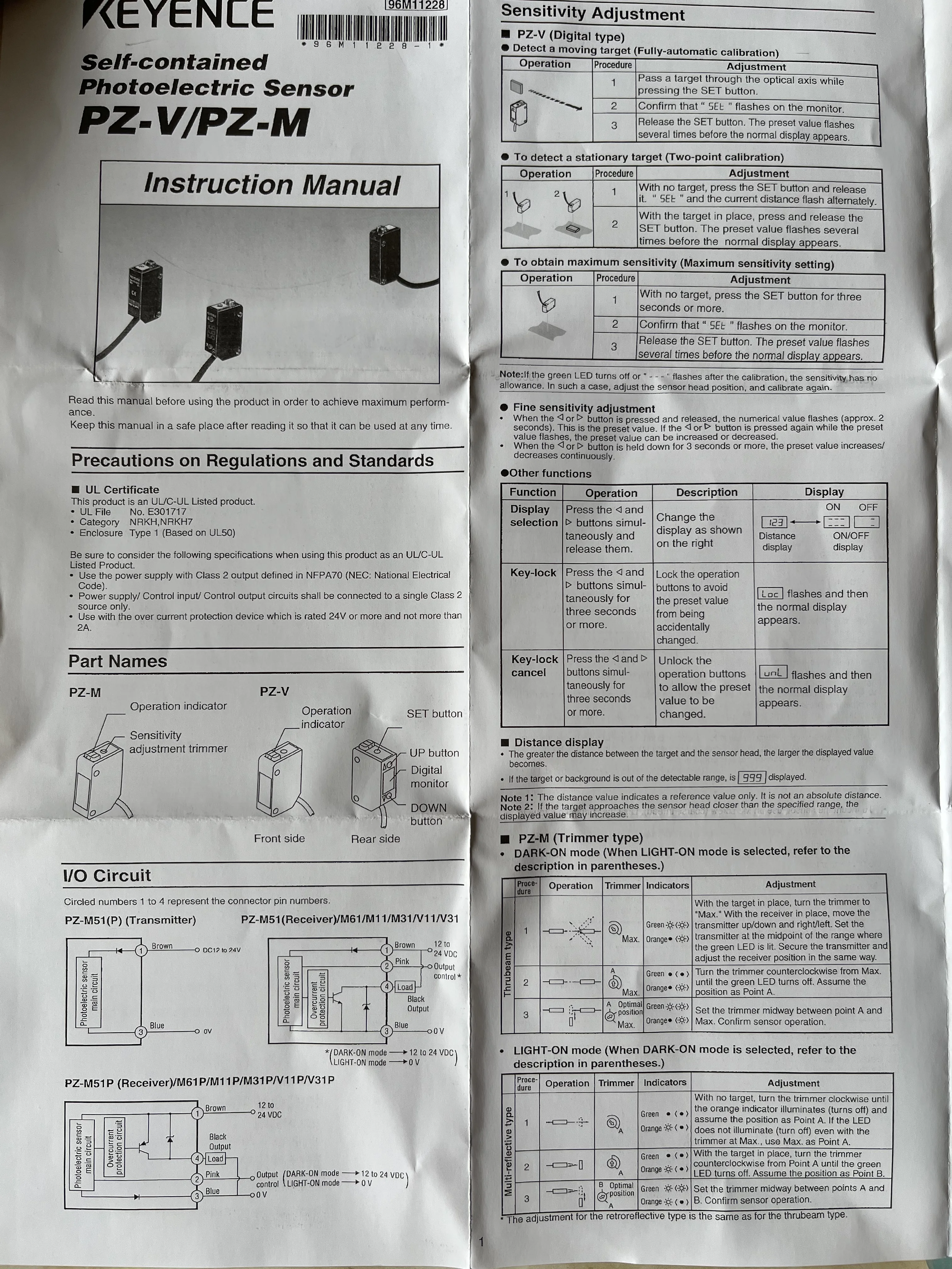 Imagem -03 - Keyence Sensor Fotoelétrico Pz-m51