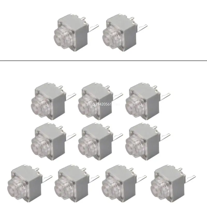 6x6x7.2mm HUANO Quiet Micro Switches 10Million Clicks Life Mouse Button 2Pins Micro Switches 2PCs/10PCs Dropship