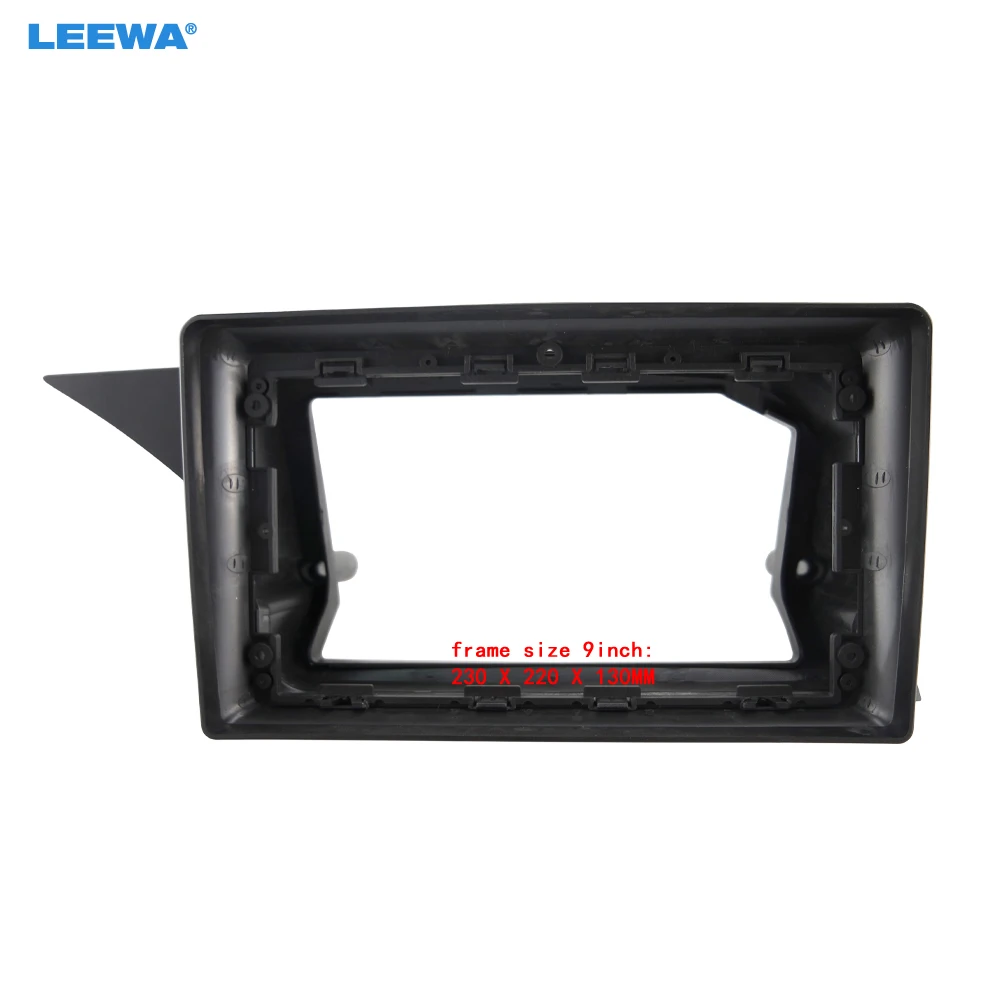 LEEWA Car Radio Stereo 2Din Fascia Frame for Mercedes-Benz GLK-Class (X204) (LHD,12-15) 9