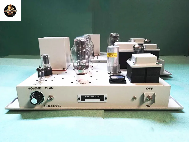 24W*2  Western Electric three-tube parallel 300B single-ended class A tube amplifier  30HZ~28kHZ,EH5U4GB*2,GE5687*2，6H8C(6SN7)*2