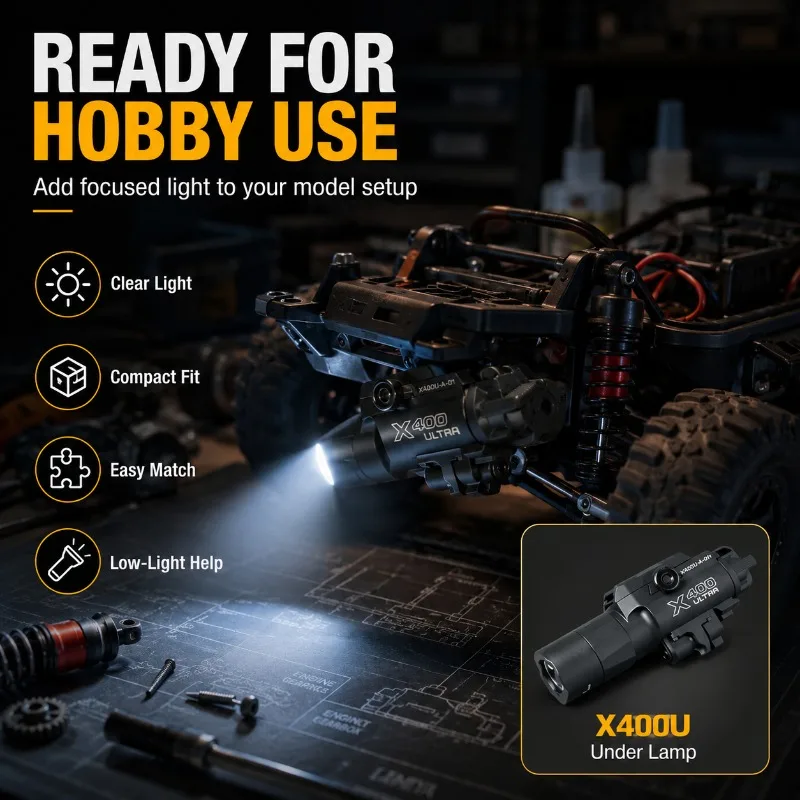 High Precision Lock Structure X400U Under Bright Lamp Stable Adjustable Mount Hobby 20MM Rail Spare Parts